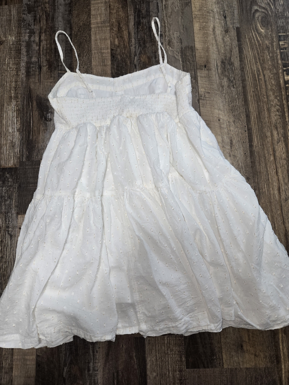 American Eagle Outfitters White Eyelet Mini Dress - Picture 3 of 7